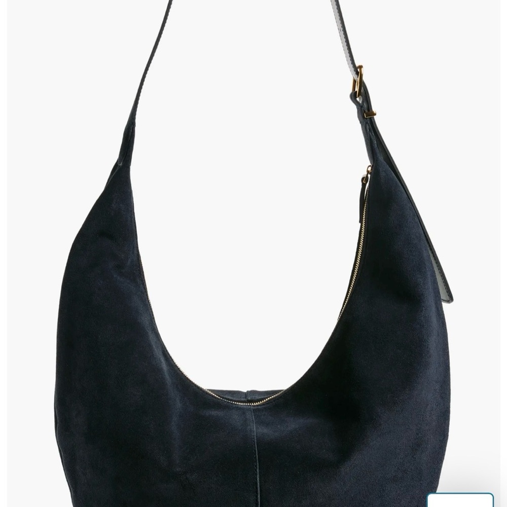 Madewell Navy Suede Hobo Bag